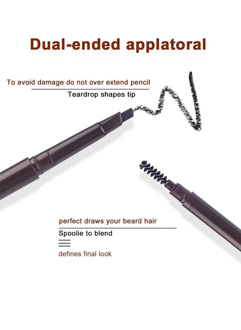 Generic Double Headed Beard Stroke Beard Styling Filler Black  - Image 5