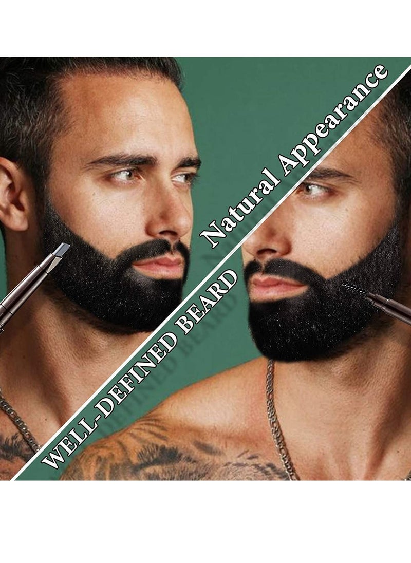 Generic Double Headed Beard Stroke Beard Styling Filler Black  - Image 2