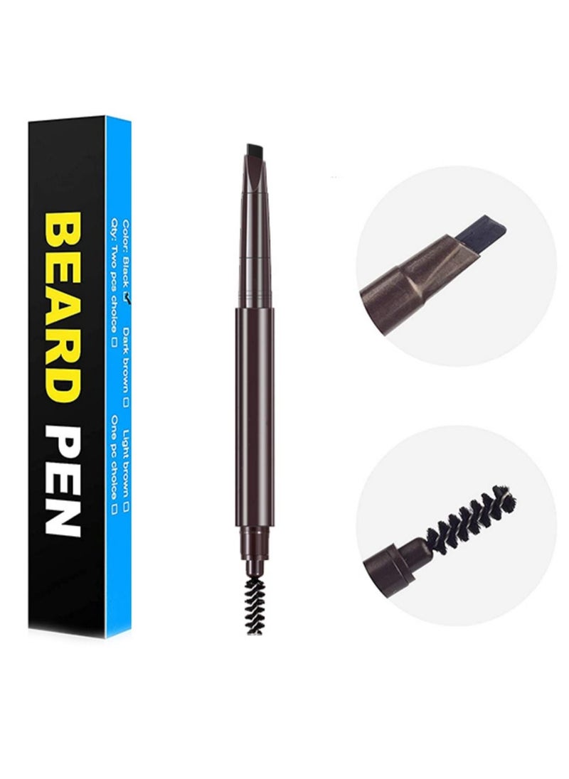 Generic Double Headed Beard Stroke Beard Styling Filler Black  - Image 1
