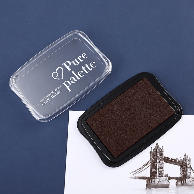 Generic Vintage 12-Color Ink Pad Set for Creative DIY Stationery Vintage Copper