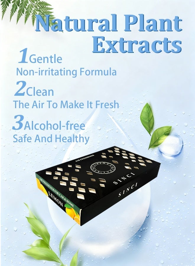 Solid Air Freshener Home Fragrance Home Freshener Long Lasting Bathroom freshener Solid fragrance For Office Car Wardrobe Closet Washroom Odor Eliminator Pet Area Gel Scent Freshener 165g Fresh Lemon - Image 2