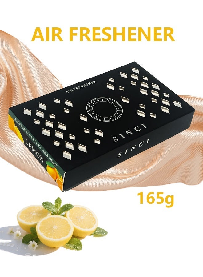Solid Air Freshener Home Fragrance Home Freshener Long Lasting Bathroom freshener Solid fragrance For Office Car Wardrobe Closet Washroom Odor Eliminator Pet Area Gel Scent Freshener 165g Fresh Lemon - Image 1