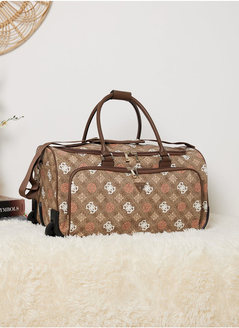 GUESS - Eliette Logo Wheeled Duffel Bag - Image 1