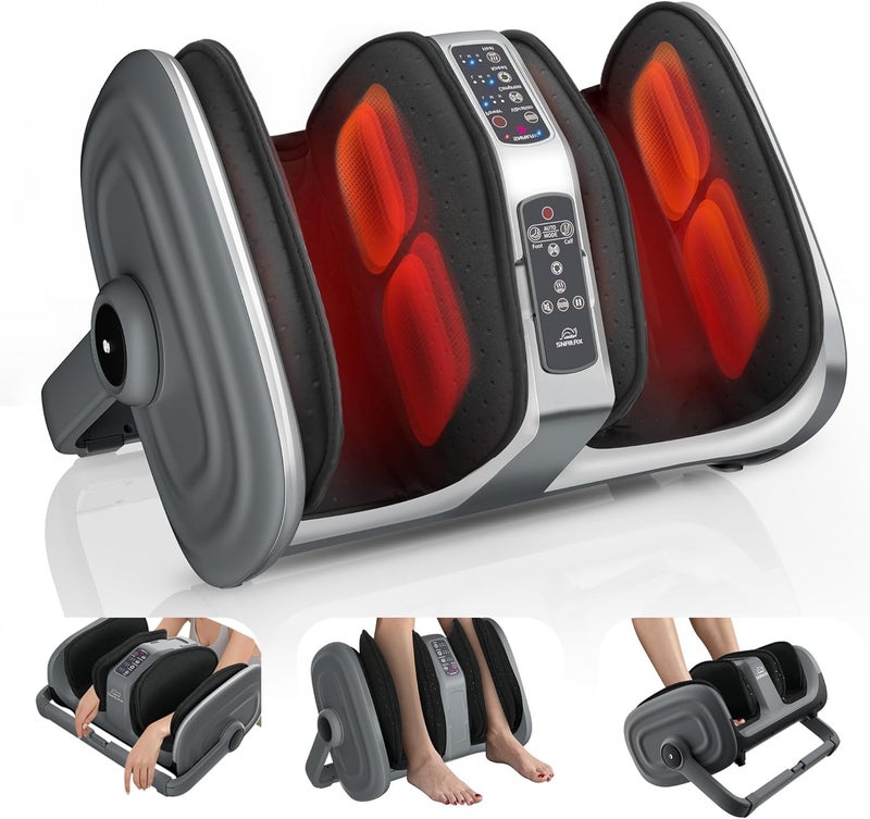 Snailax Snailax Shiatsu Foot Massager with Heat and Remote, Electric Foot Massager Machine, 3 Level Kneading/Vibration/Compression, Gift for Women Men Size up to 13 