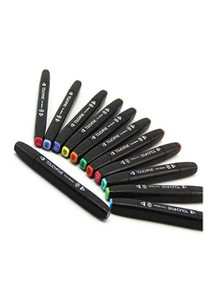 Generic 80 Colors Touch Professional Twin Marker Pen Waterproof Graphic Marker Set For Arts, Sketch, Manga W/bag  - Image 4