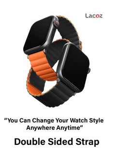Lacoz Lacoz Multi Color Magnetic Double Side Silicon Band For Apple Watch 44mm 45mm and 49mm  - Image 4