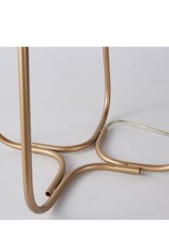 Sharpdo Modern minimalist iron frame glass table lamp study lamp bedroom bedside lamp Gold 29*62cm  - Image 4