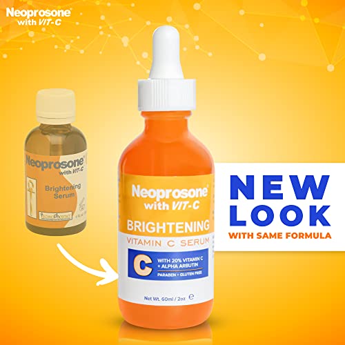 Neoprosone Brightening Serum 2 Fl oz 60ml Formulated to Fade Dark Spots and to Prevent Skin Discolouration with Alpha Arbutin Complex and Vitamin C - Image 5