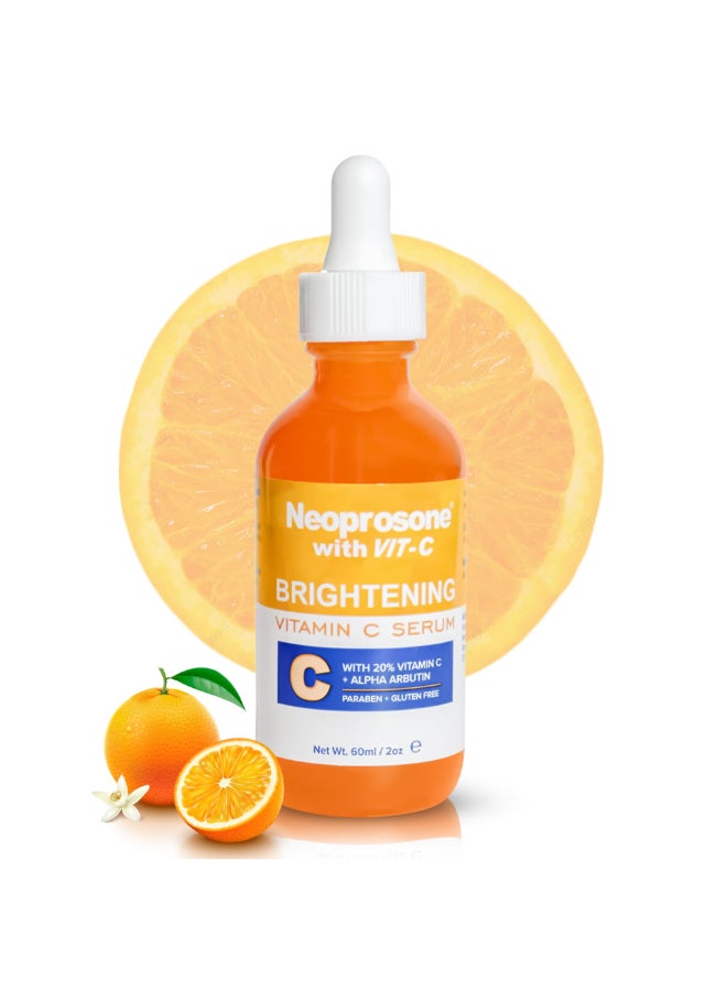 Neoprosone Brightening Serum 2 Fl oz 60ml Formulated to Fade Dark Spots and to Prevent Skin Discolouration with Alpha Arbutin Complex and Vitamin C - Image 3