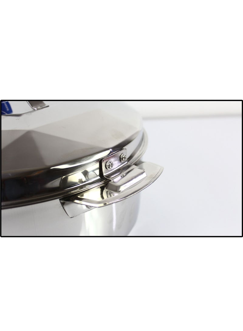 ماكسيما كسرولة ستانلس ستيل للأوعية الساخنة 8500 مل فضي - Image 5