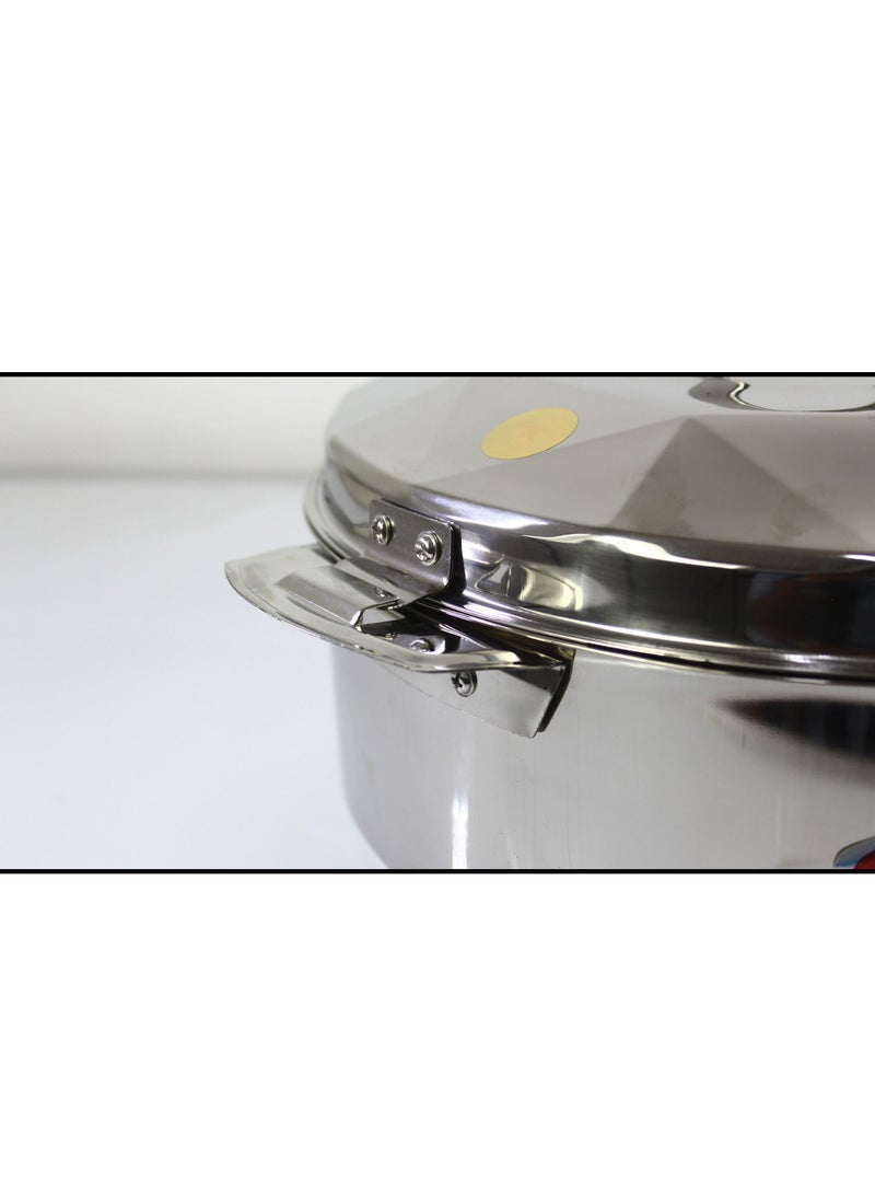 ماكسيما كسرولة ستانلس ستيل للأوعية الساخنة 8500 مل فضي - Image 4