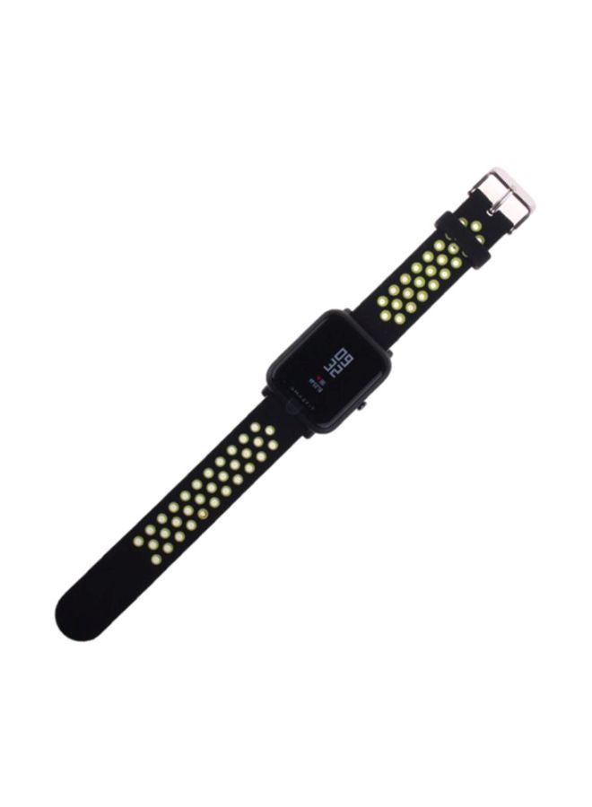 NIBEMINENT Replacement Band For Xiaomi Huami Amazfit Black/Green