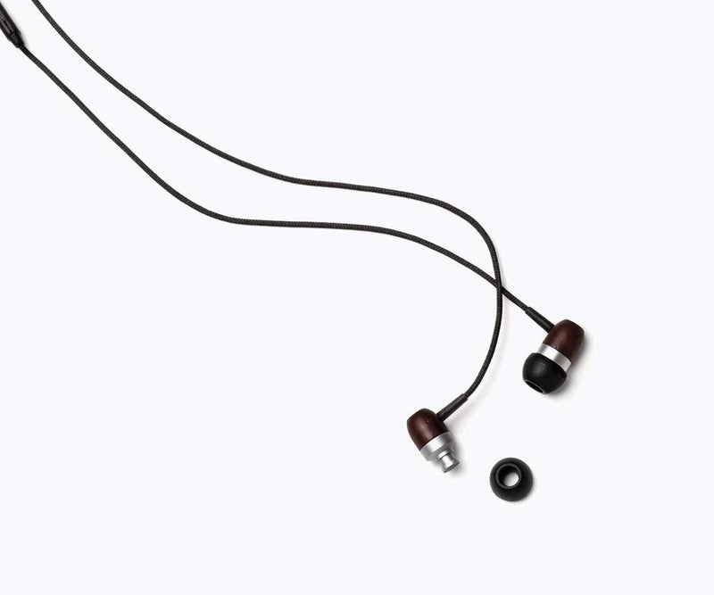 Symphonized Premium Wooden Earphones Wired (3.5mm Jack) Deep Bass Sound, 3D Sound, Microphone Volume Control, 90% Noise Cancelling for Type C Devices. Earphones for Android - Image 3
