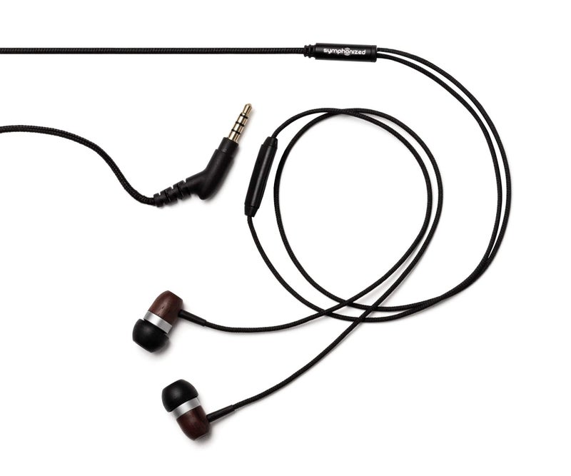 Symphonized Premium Wooden Earphones Wired (3.5mm Jack) Deep Bass Sound, 3D Sound, Microphone Volume Control, 90% Noise Cancelling for Type C Devices. Earphones for Android - Image 5