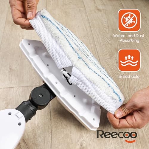 REECOO Steam Mop with Attachments,20s Rapid Heating,Lightweight Floor Steamer for Kitchen, Living Room Wood Floor Tile Carpet Cleaning - Image 5