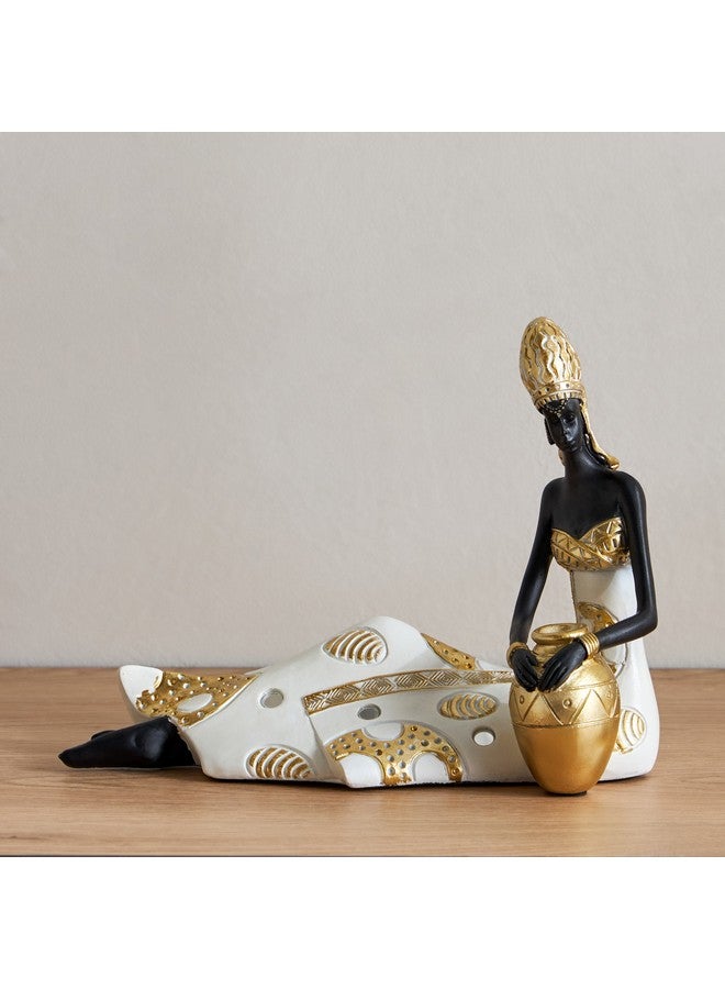 Home Box Marcel Polyresin Sitting Lady 24.5 x 9.5 x 19 cm  - Image 1
