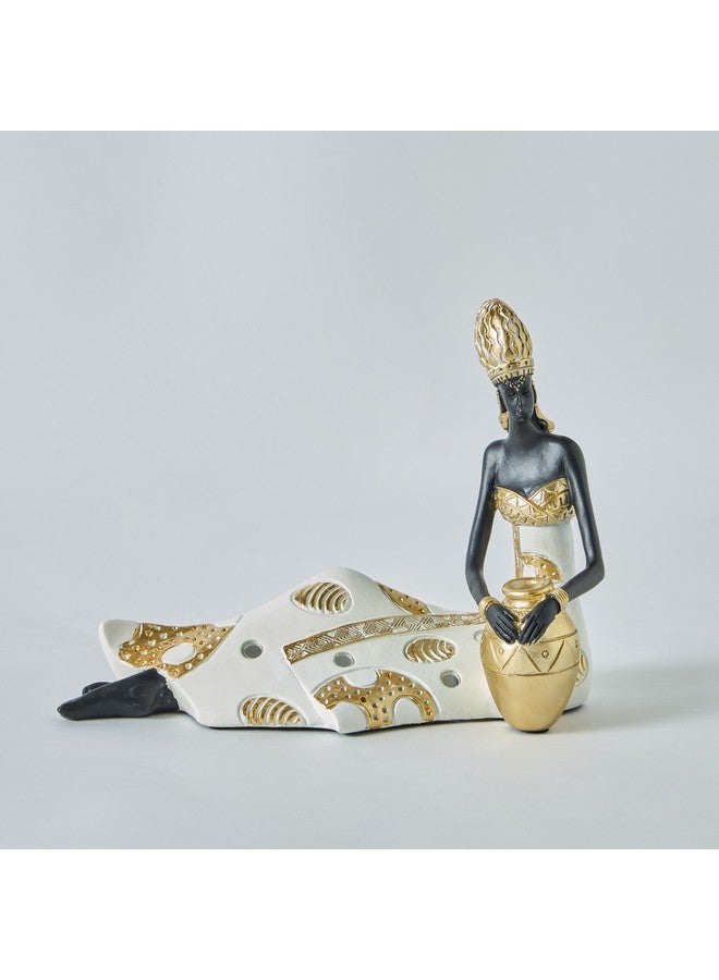 Home Box Marcel Polyresin Sitting Lady 24.5 x 9.5 x 19 cm  - Image 5