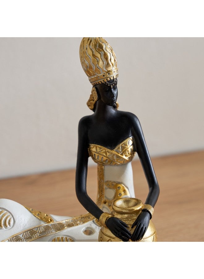 Home Box Marcel Polyresin Sitting Lady 24.5 x 9.5 x 19 cm  - Image 3