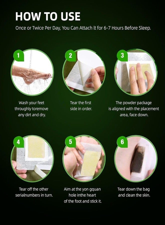 VIHLANATH Premium Detox Foot Patches 10,Cleansing Toxin Remover Foot Pads,Pain Relief,Stress Relief Sleep Patch For Detoxification,For Men&Women(Pack Of 1=10 Patch) - Image 5