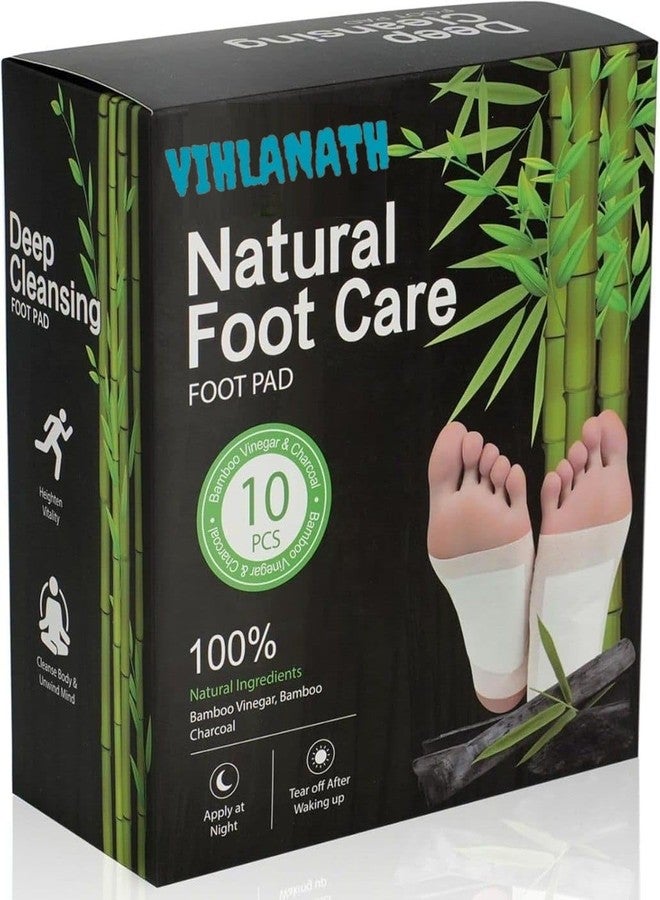 VIHLANATH Premium Detox Foot Patches 10,Cleansing Toxin Remover Foot Pads,Pain Relief,Stress Relief Sleep Patch For Detoxification,For Men&Women(Pack Of 1=10 Patch) - Image 1