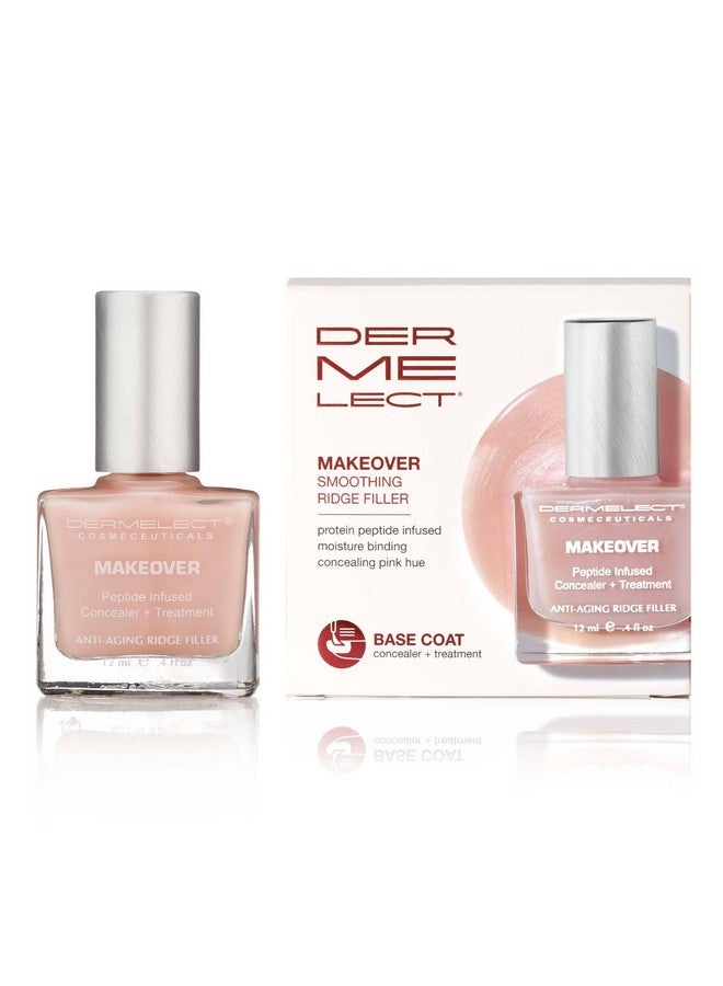Dermelect Makeover Ridge Filler - Award-Winning Nail Treatment, Strengthens, Moisturizes, Conceals Imperfections, Keratin & Peptide Enriched, For Healthy, Smooth Nails 0.4 oz - Image 1