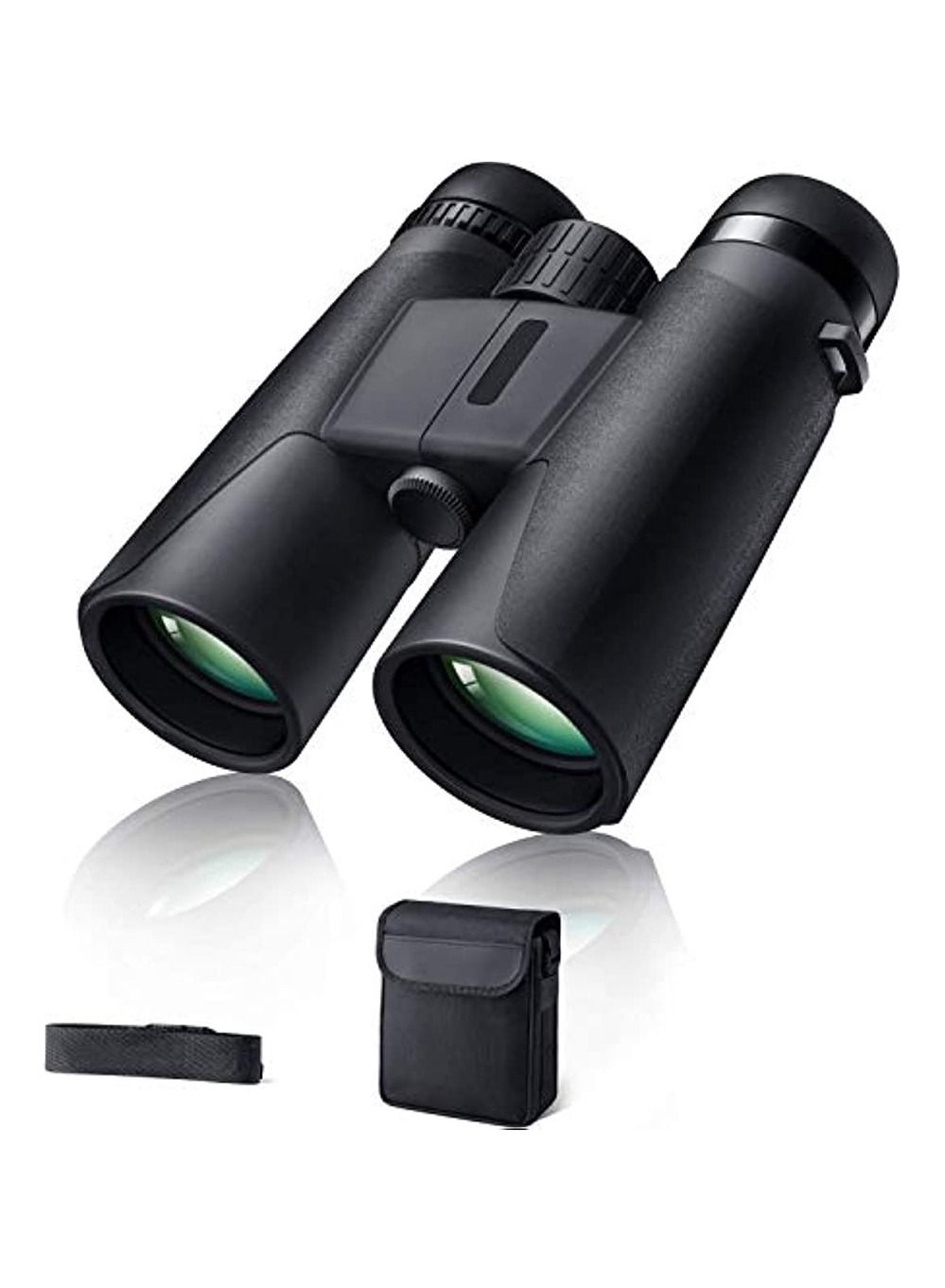 Binoculars For Adults 10X42 Bak-4 Roof Prism Fmc Lens Hd Compact Durable Binoculars For Birdwatching Hunting Hiking And Traveling With Carrying Bag And Strap