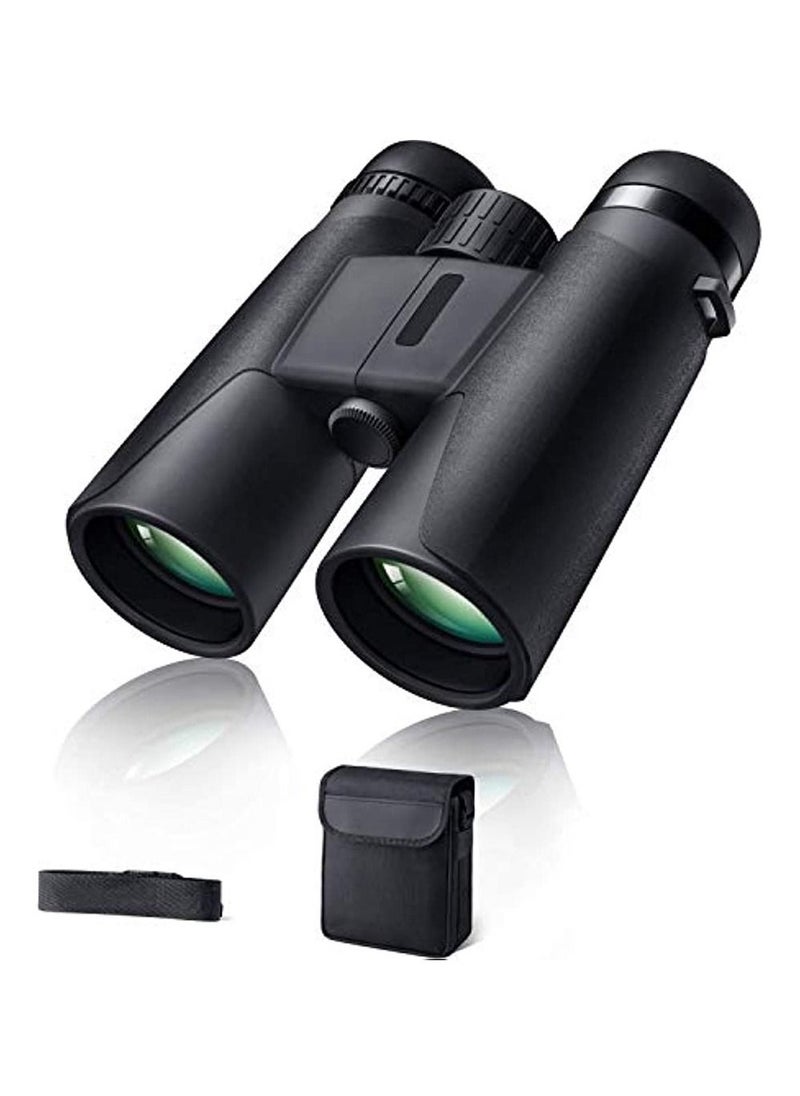 OIMG Binoculars For Adults 10X42 Bak-4 Roof Prism Fmc Lens Hd Compact Durable Binoculars For Birdwatching Hunting Hiking And Traveling With Carrying Bag And Strap  - Image 1