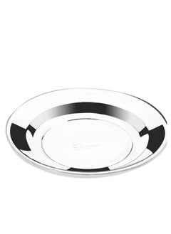 6 October Flat Lux Plate For Rice Stainless Steel Size No.20Cm  - Image 2