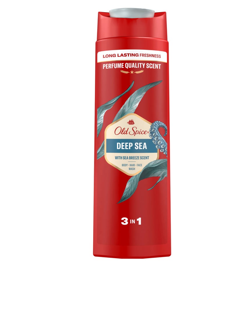 أولد سبايس جل الاستحمام ديب سي 3 في 1 للجسم والوجه والشعر 400 مل - Image 1