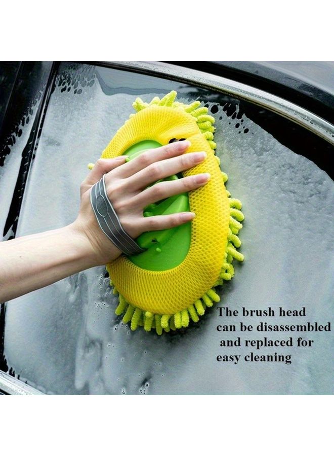 Extendable 3 Section Car Wash Brush With 1 Replacement Head Cover Multipurpose Cleaning Tool - Image 3