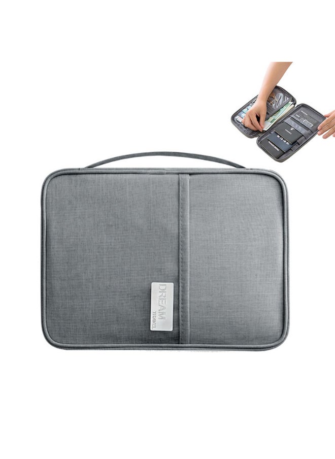 Generic Passport And Card Holder Bag Grey  - Image 2