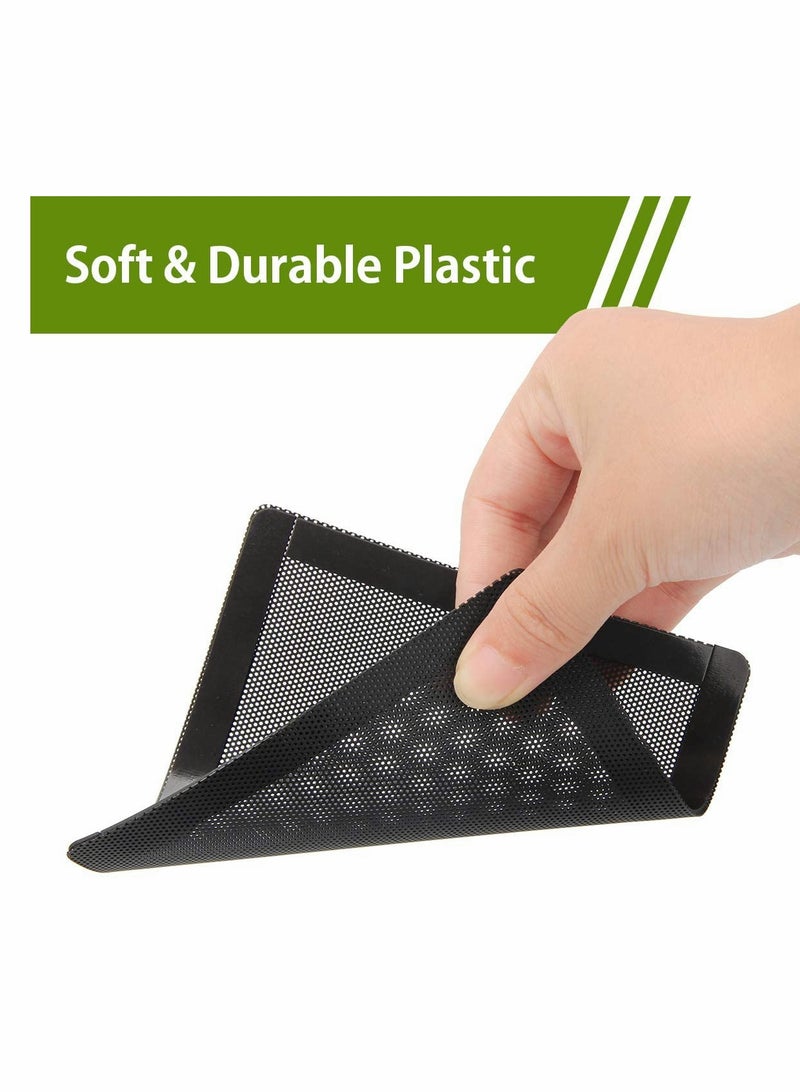 Computer Cooler Fan Dust Filter, Dustproof PVC Cover Mesh Magnetic Frame, Mesh Cover Black Radiator Filter 5-pack (120 * 120mm) - Image 2