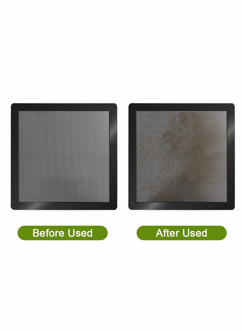 Computer Cooler Fan Dust Filter, Dustproof PVC Cover Mesh Magnetic Frame, Mesh Cover Black Radiator Filter 5-pack (120 * 120mm) - Image 4