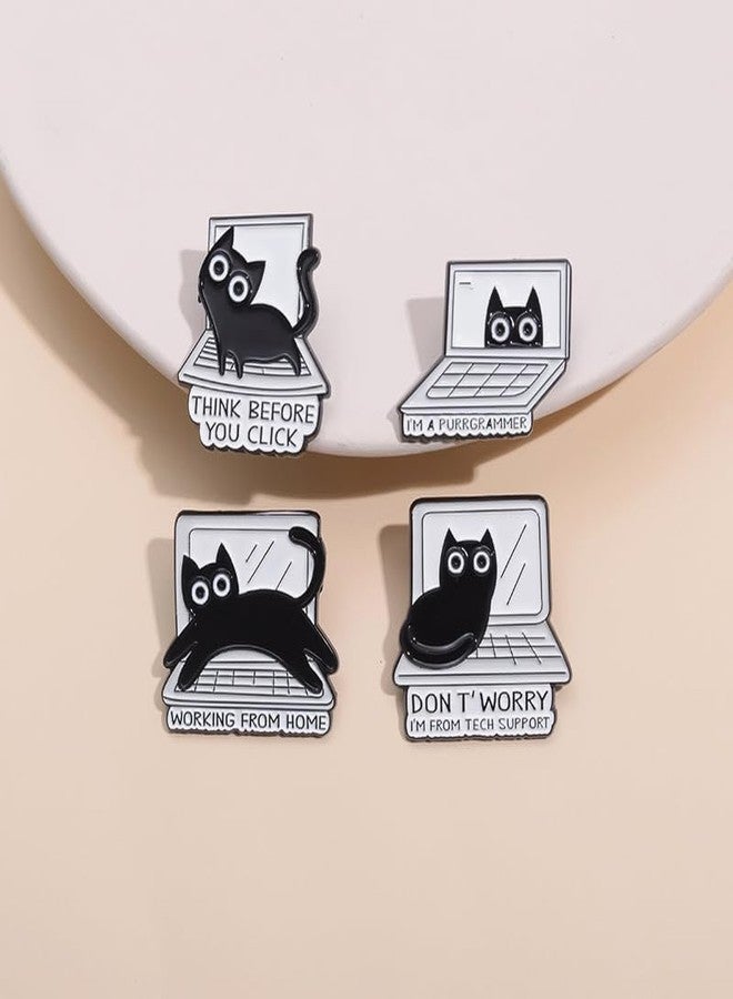 POYAMUSE Funny Cat Enamel Pin - "I Am Small And Sensitive But Also Fight Me""I Do What I Want" Cat Funny Pin Gift (Tech Support) - Image 5
