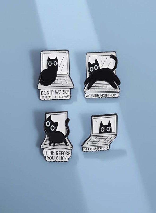 POYAMUSE Funny Cat Enamel Pin - "I Am Small And Sensitive But Also Fight Me""I Do What I Want" Cat Funny Pin Gift (Tech Support) - Image 3