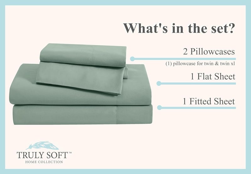 TRULY SOFT طقم ملاءات ترولي سوفت اليومي الناعم حقًا - خوخي كوين - Image 3