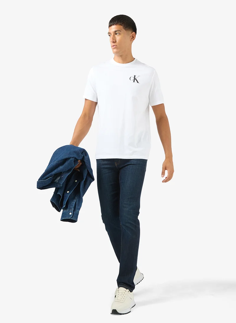 Calvin Klein Jeans  Logo Crew Neck T-Shirt for Men | Best Price UAE