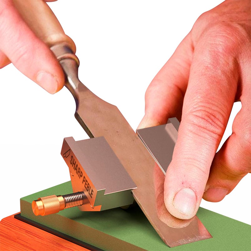 Sharp Pebble Honing Guide - Chisel & Plane Sharpening Jig - Fits Chisels 0.25' to 1.96', Fits Planer Blades 1.41' to 3.22' - Image 3