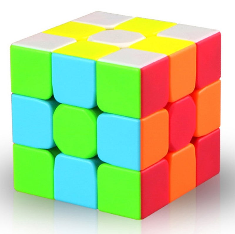 TANCH QIYI Speed Cube 3x3 Stickerless Magic Cube Puzzle Toy Colorful - Image 3