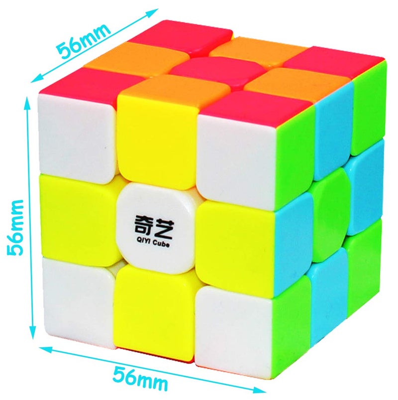 TANCH QIYI Speed Cube 3x3 Stickerless Magic Cube Puzzle Toy Colorful - Image 5