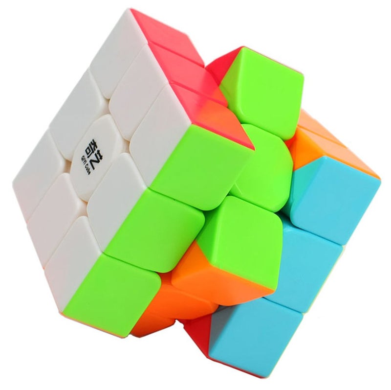 TANCH QIYI Speed Cube 3x3 Stickerless Magic Cube Puzzle Toy Colorful - Image 4