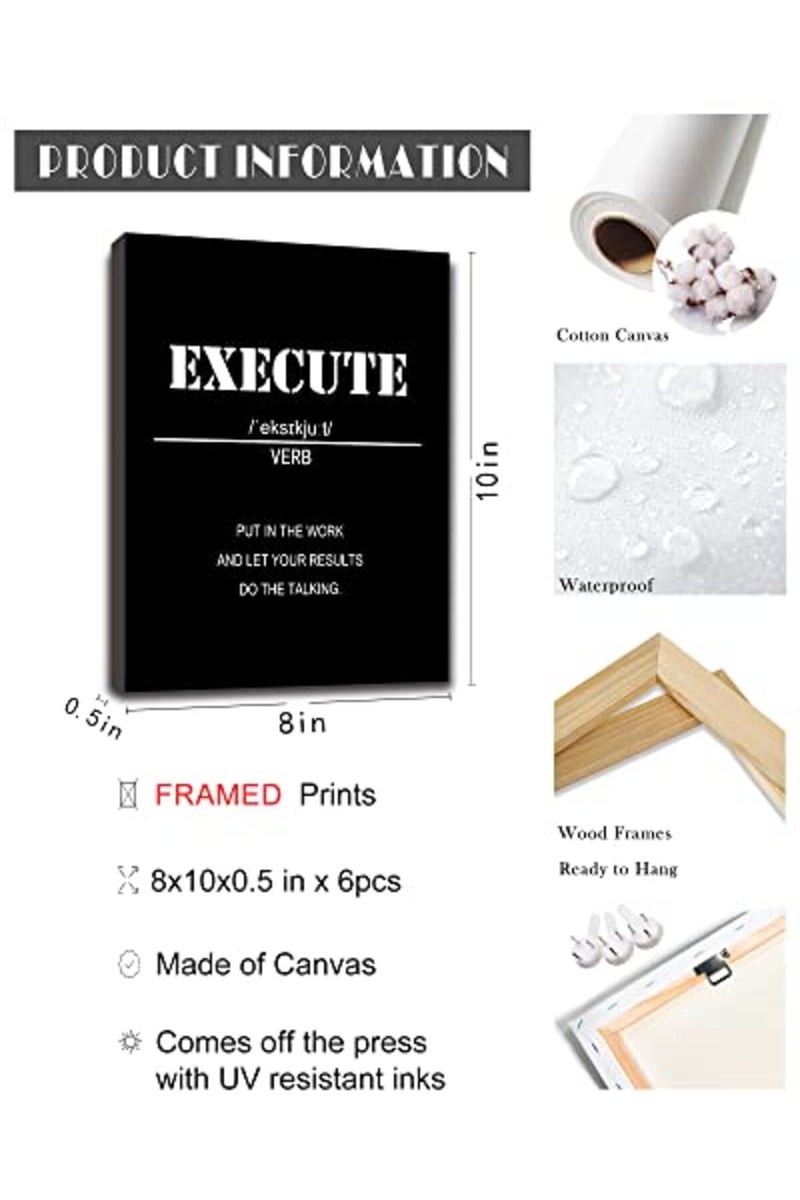 Drsoum Inspirational Motivational Wall Art Set - Image 3