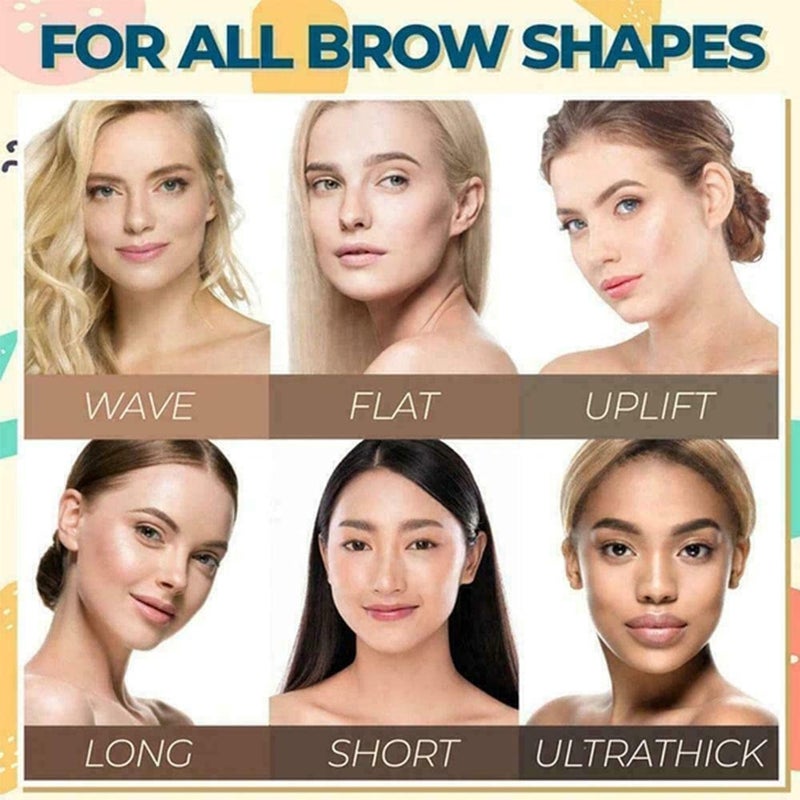 EELHOE Eyebrow Stamp Quick Simple Fine Powder Puff Poke Filling Color Natural Eyebrows Portable Brow Stamp - Image 3