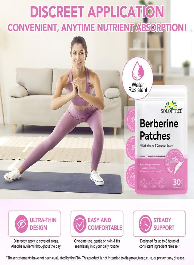 Arkture Berberine Patches for Women and Men, with Cinnamon, Pomegranate, 8-Hour Long-Lasting Formula Support, Applied to Various Parts of The Body, 30 Patches - Image 3