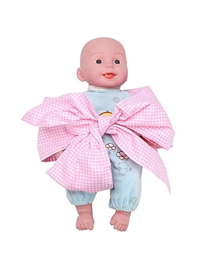 Generic Baby Swaddle Wrap Sash, Cotton Maternity Bowknot Newborn Infant Blanket for Photo Shot, Newborn Baby Swaddle Blankets Receiving Blankets Infant Baby Gifts(Light Plaid)  - Image 3