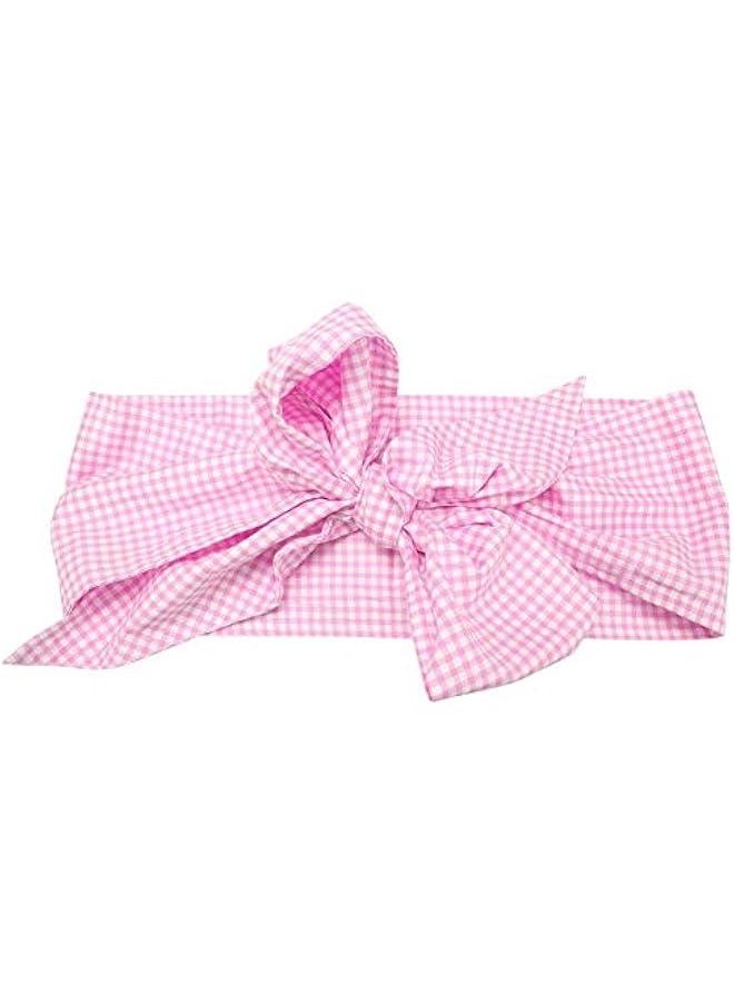Generic Baby Swaddle Wrap Sash, Cotton Maternity Bowknot Newborn Infant Blanket for Photo Shot, Newborn Baby Swaddle Blankets Receiving Blankets Infant Baby Gifts(Light Plaid)  - Image 5