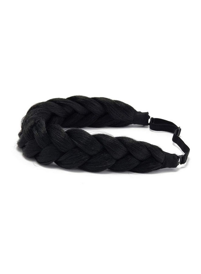 TOECWEGR Braided Headband 2 Strands Synthetic Hair Braid Fashion Chunky Wide Thick Elastic Braid Headbands Ladies Beauty Accessories(Hym30Y) - Image 5