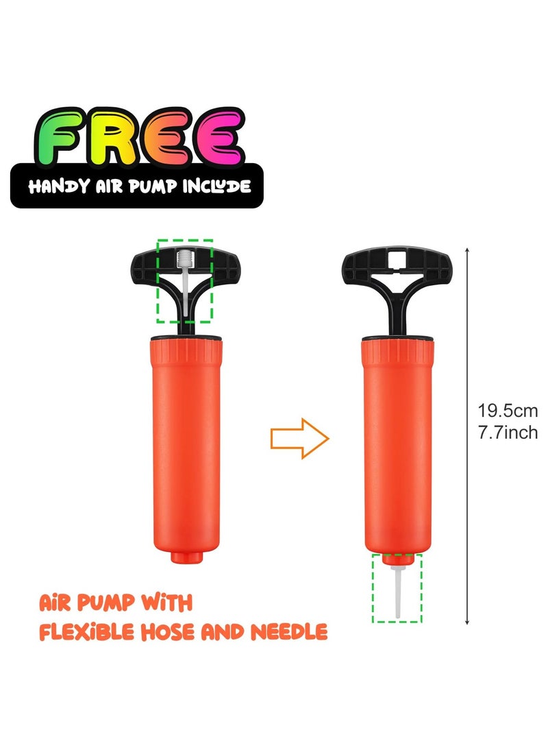 Mini Basketballs, 5 Pack 6" Inch Small Basketball Set with Pump Over The Door Mini Hoop Basketball Replacements Toy Basketball for Toddlers,Kids,Teenagers for Pool Indoors Outdoors - Image 4