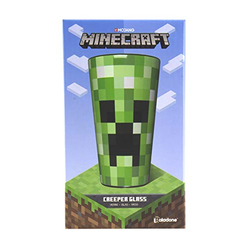 Paladone Minecraft Creeper Glass Tumbler 14 oz Officially Licensed Merchandise - Image 2