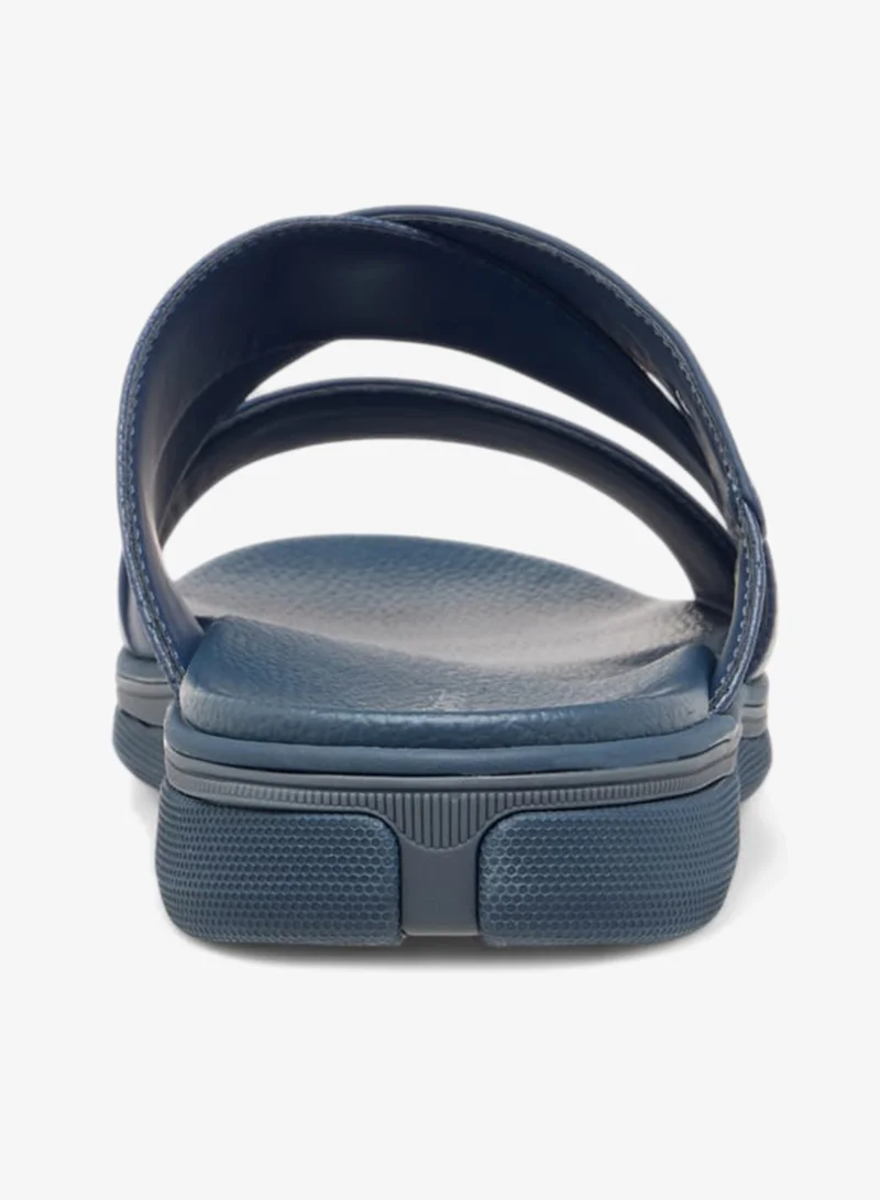 Le Confort Men Textured Cross Strap Slip-On Sandals Ramadan Collection